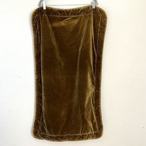 Croscill Oversized Pillow Sham Cover Case Brown Velvet 39x23.5‎ Rectangular - Picture 1 of 8